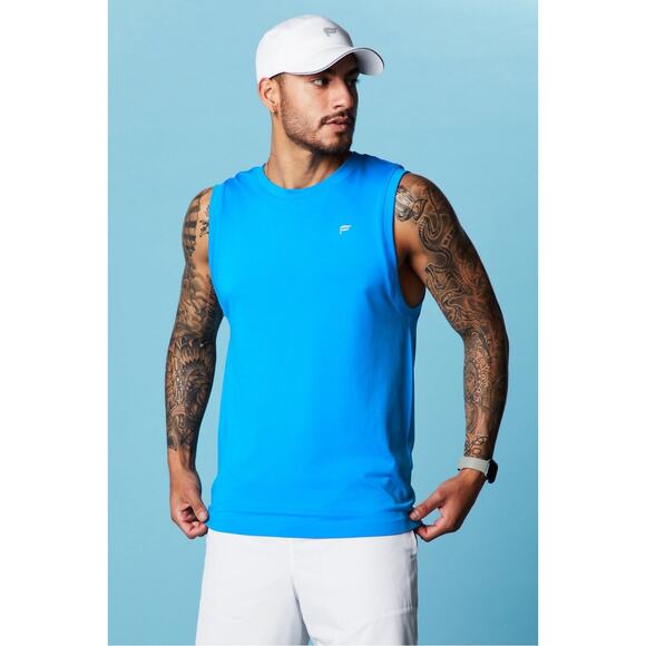 Fabletics Bright Blue The Training Day Muscle Tank - Medium - Picture 1 of 7